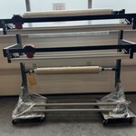 Houder pallet papier-folie rollen Profishop, dubbele rol, grijs, bouwj